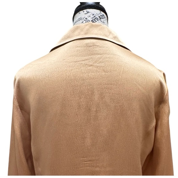 Lafayette 148 Women’s Blouse w/ Bell Sleeves. Peach. Medium - Picture 10 of 11